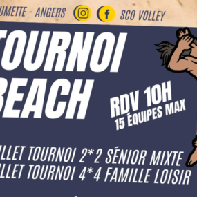 Image de l'article Tournoi Beach Volley – SCO Volley